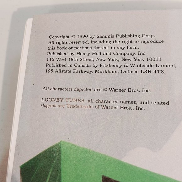 Vtg 1990 Bugs Bunny~ Fifty Years and Only One Grey Hare Book - Picture 3 of 12